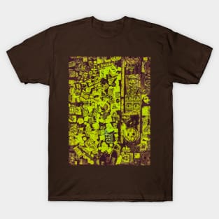 Acid Green Street Sticker Art NYC T-Shirt